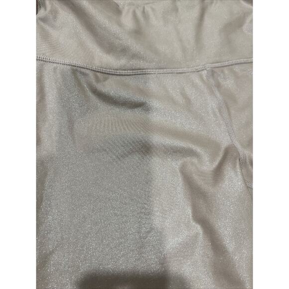 Athleta Leggings Women Small Blush Pink Shimmer High Rise Ballet Dance - Picture 2 of 8